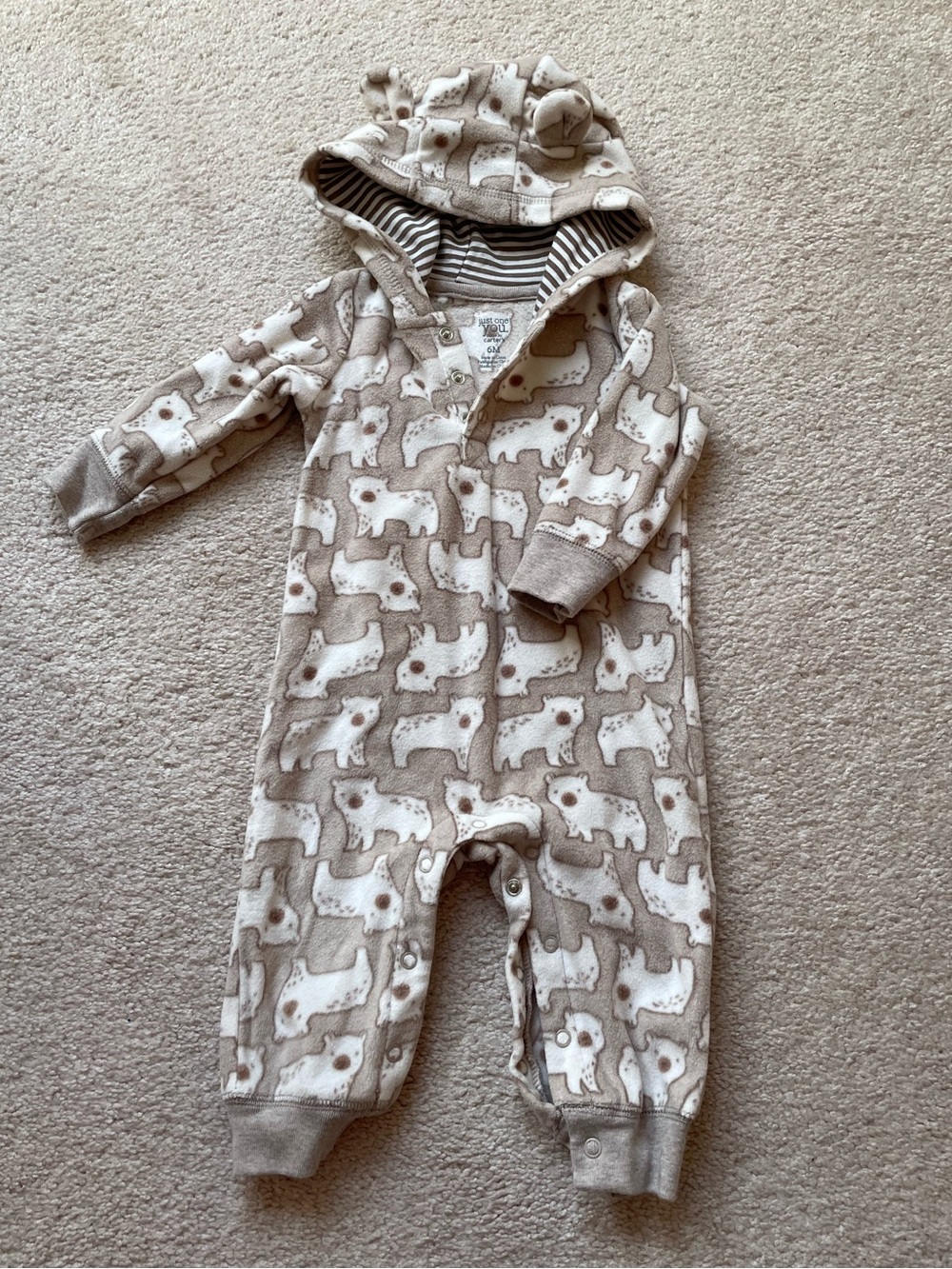 Baby Bodysuit with Hood